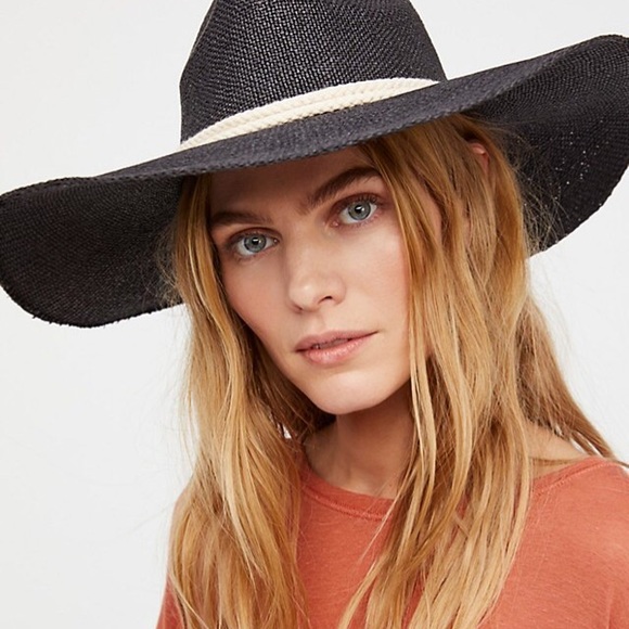 Westerner Straw HAT Black Summer Beach Wide Brim - Picture 3 of 3